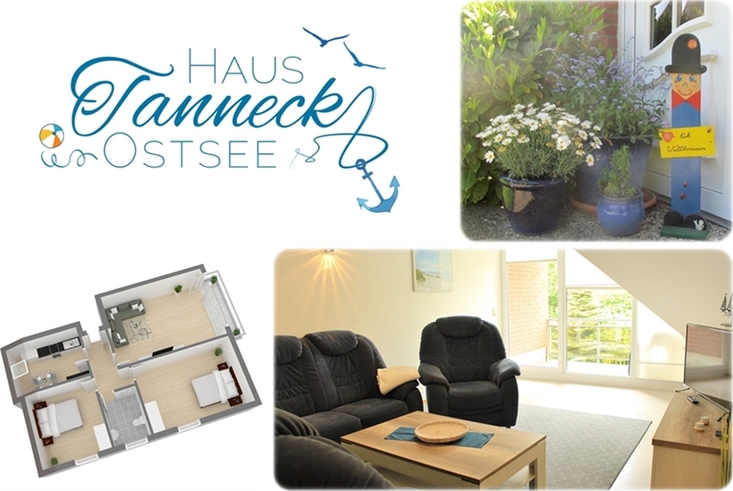 Haus Tanneck, Nr. 14 Ferienwohnung  Holsteinische Ostseeküste