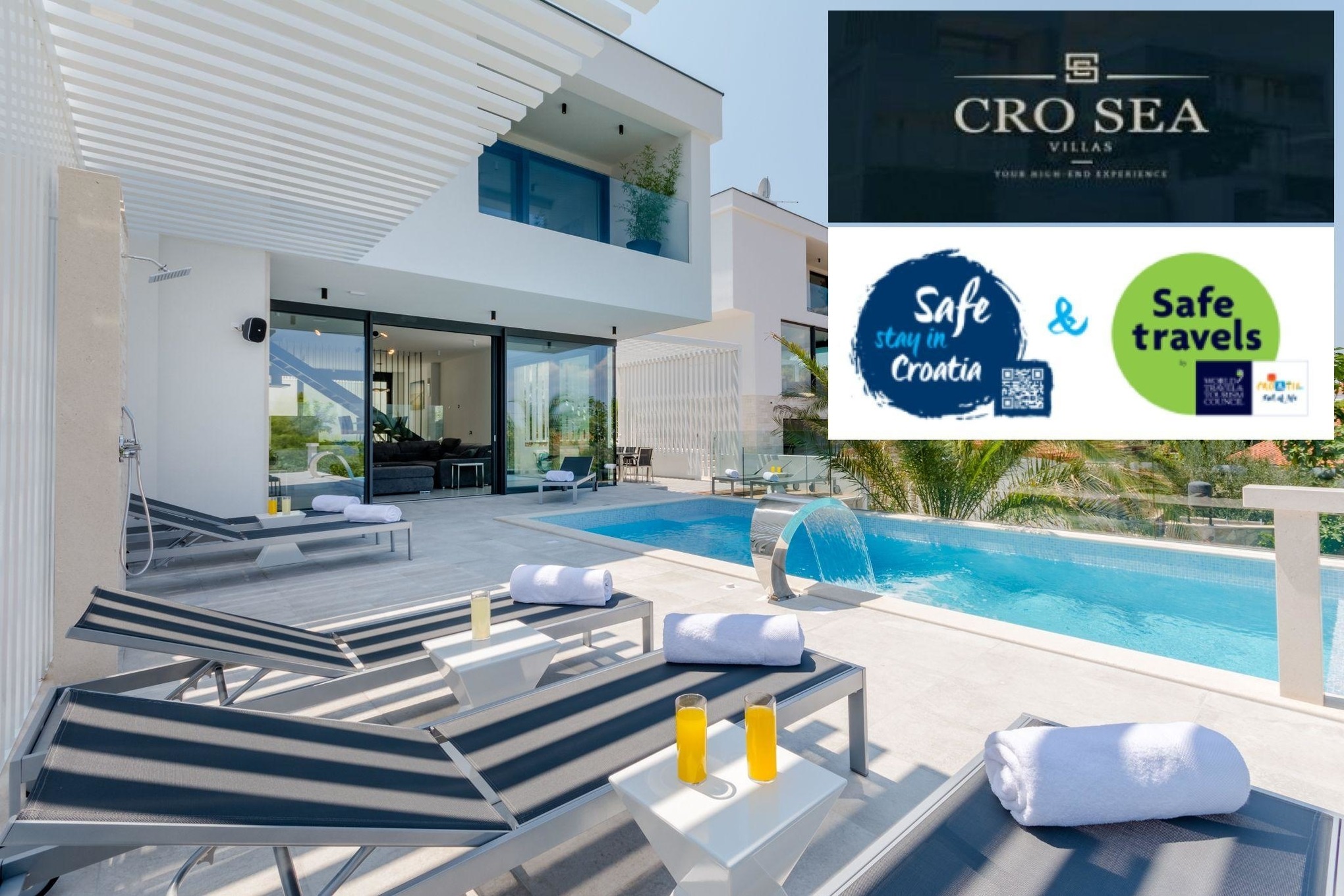 Luxury Villa Pax with heated infinity pool, 8 slee Ferienhaus  Sutivan