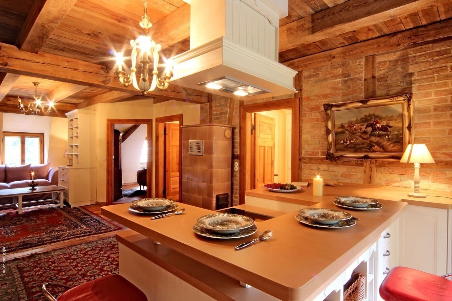 Maisonette Wohnung Country Star mit eigener Sauna Ferienwohnung  Havelland Fläming