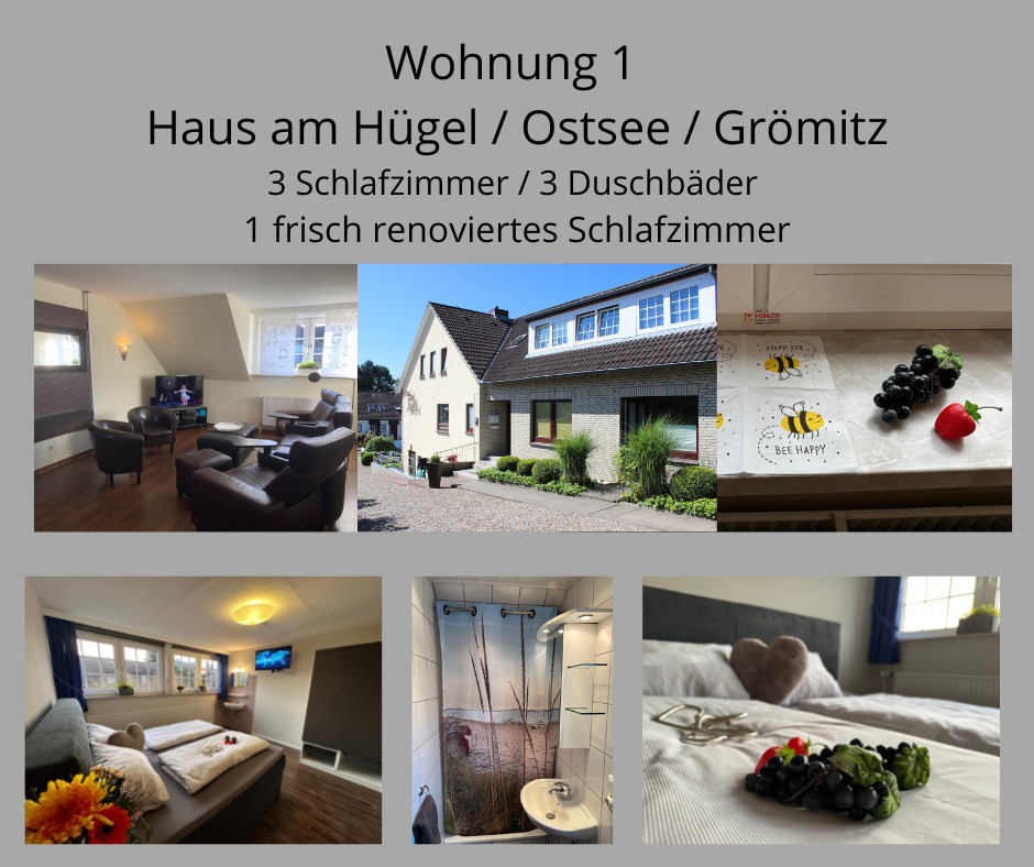 Haus am Hügel - Wohnung 1 - Urlaub für d Ferienwohnung in Grömitz