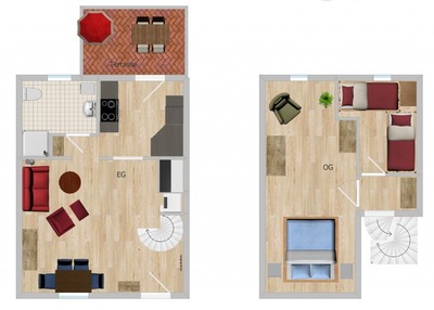 Foto 3 Ferienwohnung Ostfriesland Neuharlingersiel & Umgebung Landhaus up de Warft - Mühlenblick (Objekt 120) Nordsee