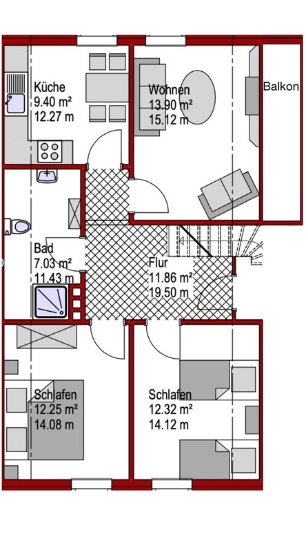 Foto 5 Ferienwohnung Ostfriesland Borkum Grietjes Huus Wohnung Binnenwiese (Objekt 1919) Reise