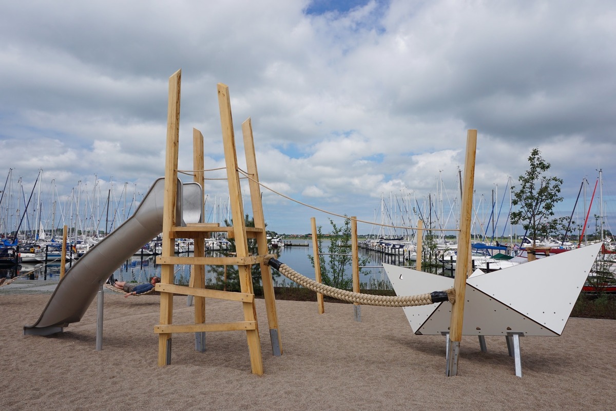 Playground in the Marina Burgtiefe on Fehmarn