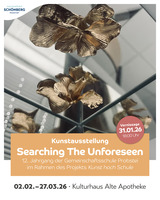 Kunstausstellung  "Searching the Unforeseen"  der Gemeinschaftsschule Probstei
