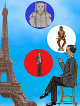 Papiertheater: Eiffelturm zu verkaufen