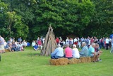 Strohballensingen mit der Kornkönigin...