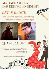 Matinée am Tag der deutschen Einheit - Let&acute;s Dance