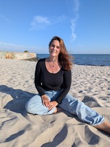 Yoga am Strand mit Anne