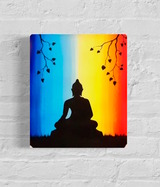 Janina Jennary "Zen in Farben: Buddha-Silhouette"