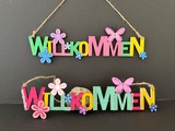 Willkommensschilder gestalten